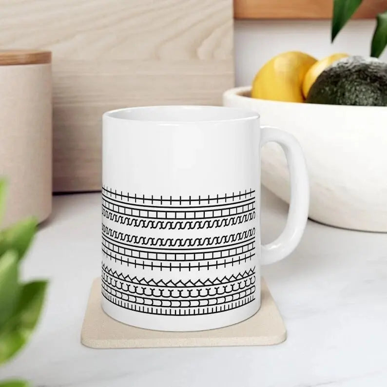 Keramik-Kaffeetasse – Versteckte lustige Botschaft mit ergonomischem Griff Mivoza Deutschland