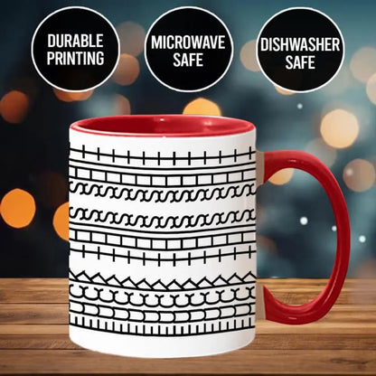 Keramik-Kaffeetasse – Versteckte lustige Botschaft mit ergonomischem Griff Mivoza Deutschland