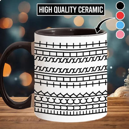 Keramik-Kaffeetasse – Versteckte lustige Botschaft mit ergonomischem Griff Mivoza Deutschland