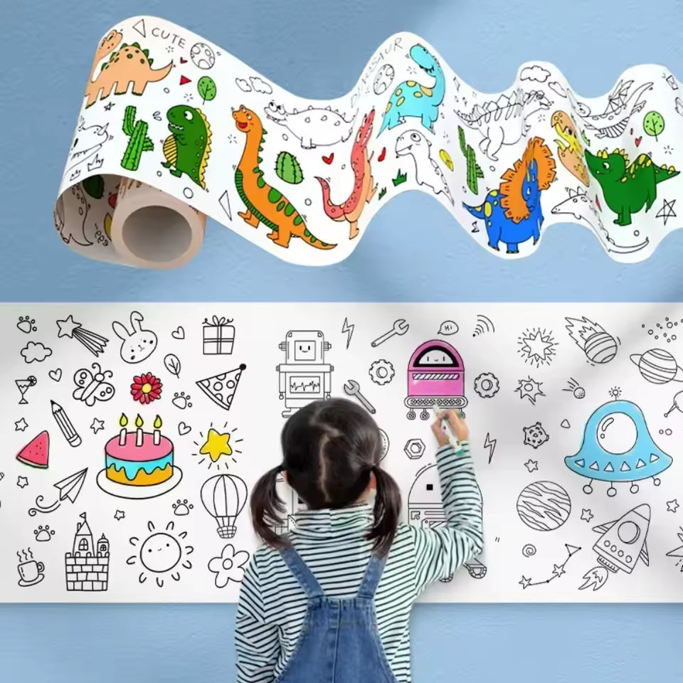 Kinder Kreativ-Malrolle – Wiederverwendbares Kunststicker-Set für Kinder Mivoza Deutschland