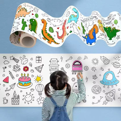 Kinder Kreativ-Malrolle – Wiederverwendbares Kunststicker-Set für Kinder Mivoza Deutschland