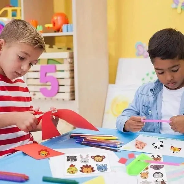 Kinderfreundliches Diamant-Sticker-Set – Mit giftfreien Glitzersteinen Mivoza Deutschland