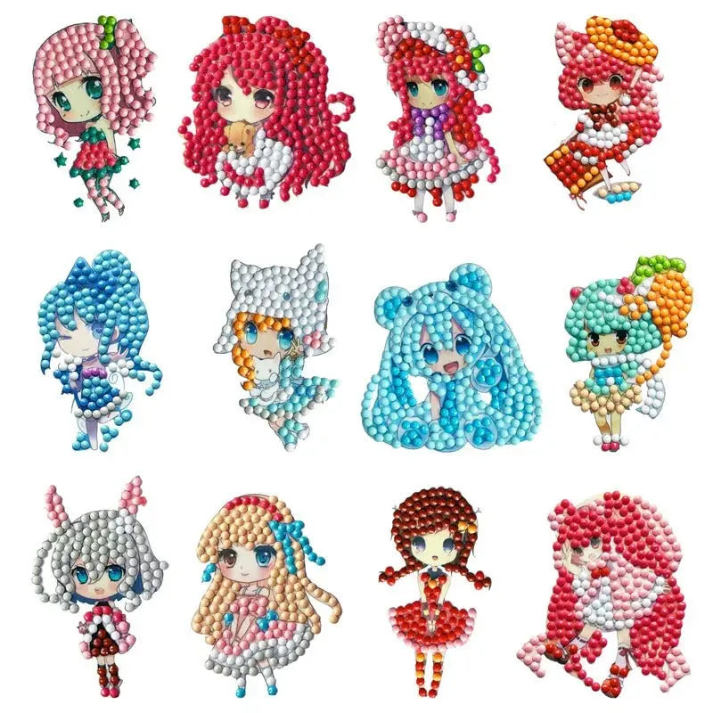 Kinderfreundliches Diamant-Sticker-Set – Mit giftfreien Glitzersteinen Mivoza Deutschland