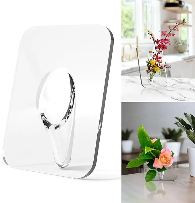 Klarer Acryl-Bilderrahmen-Vase – Elegante Wohnkultur für Einzelstämme Mivoza Deutschland