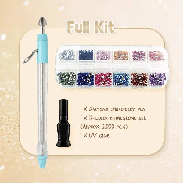 Komplettset für DIY-Diamantstickerei mit Stickstift Mivoza Deutschland