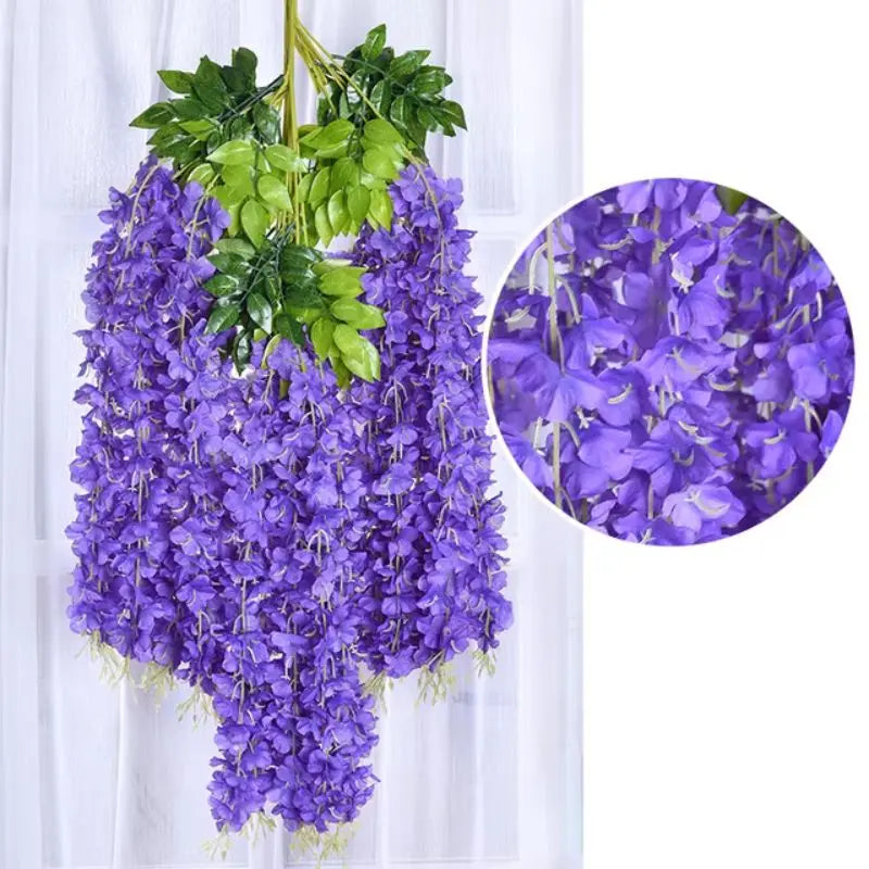 Kranz aus Seidenblumenranken für Hochzeiten und Heimdekoration (3+2 GRATIS) Mivoza Deutschland
