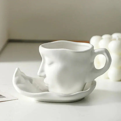 Kreative Keramik-Kuss-Kaffeetasse mit Gesichtsmotiv Mivoza Deutschland