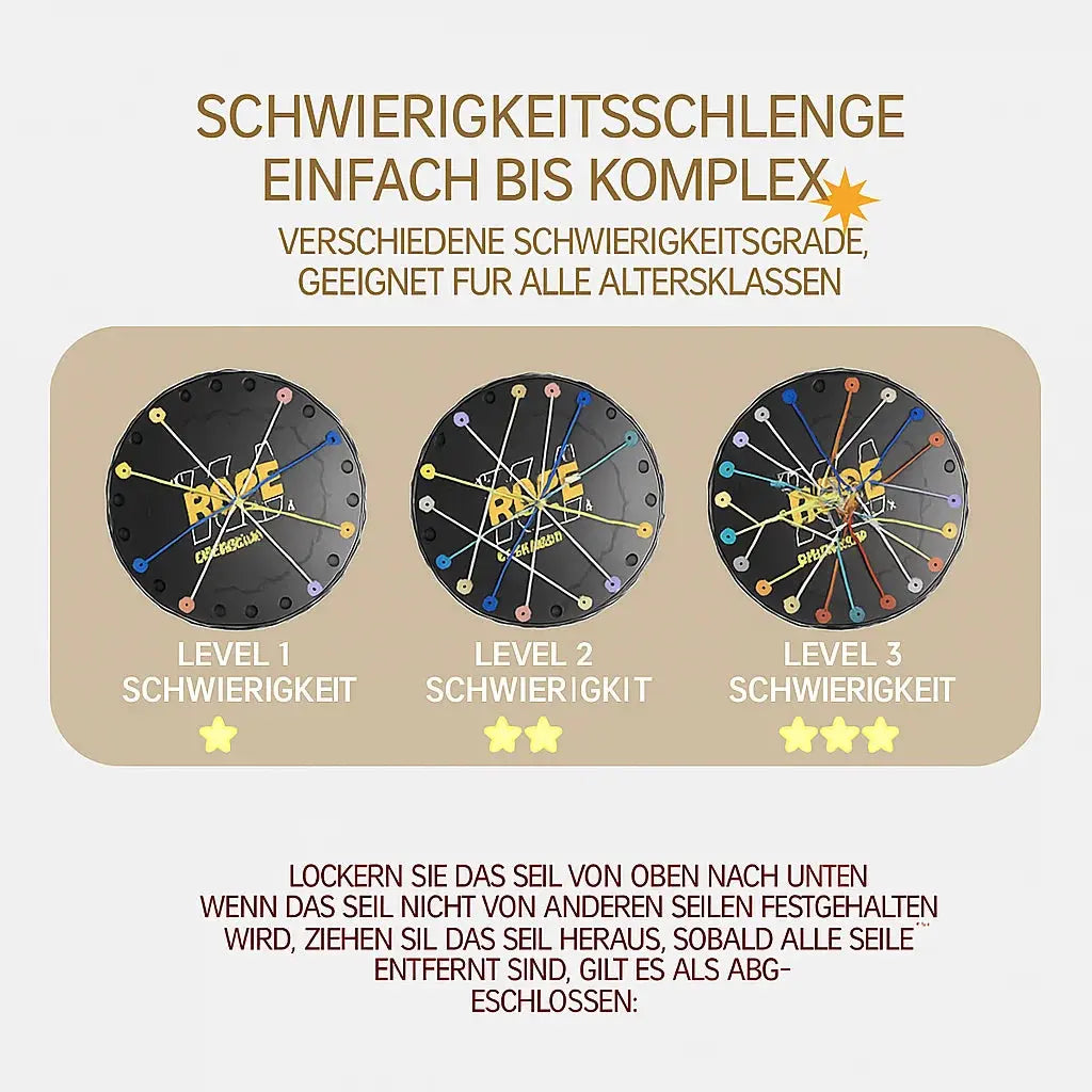 Kreatives Seilrätsel-Spiel – Fördert Konzentration & Familienspaß Mivoza Deutschland