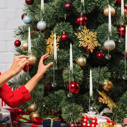 LED-Christbaumkerzen mit Kristallkugel – Realistischer Flammeneffekt Mivoza Deutschland