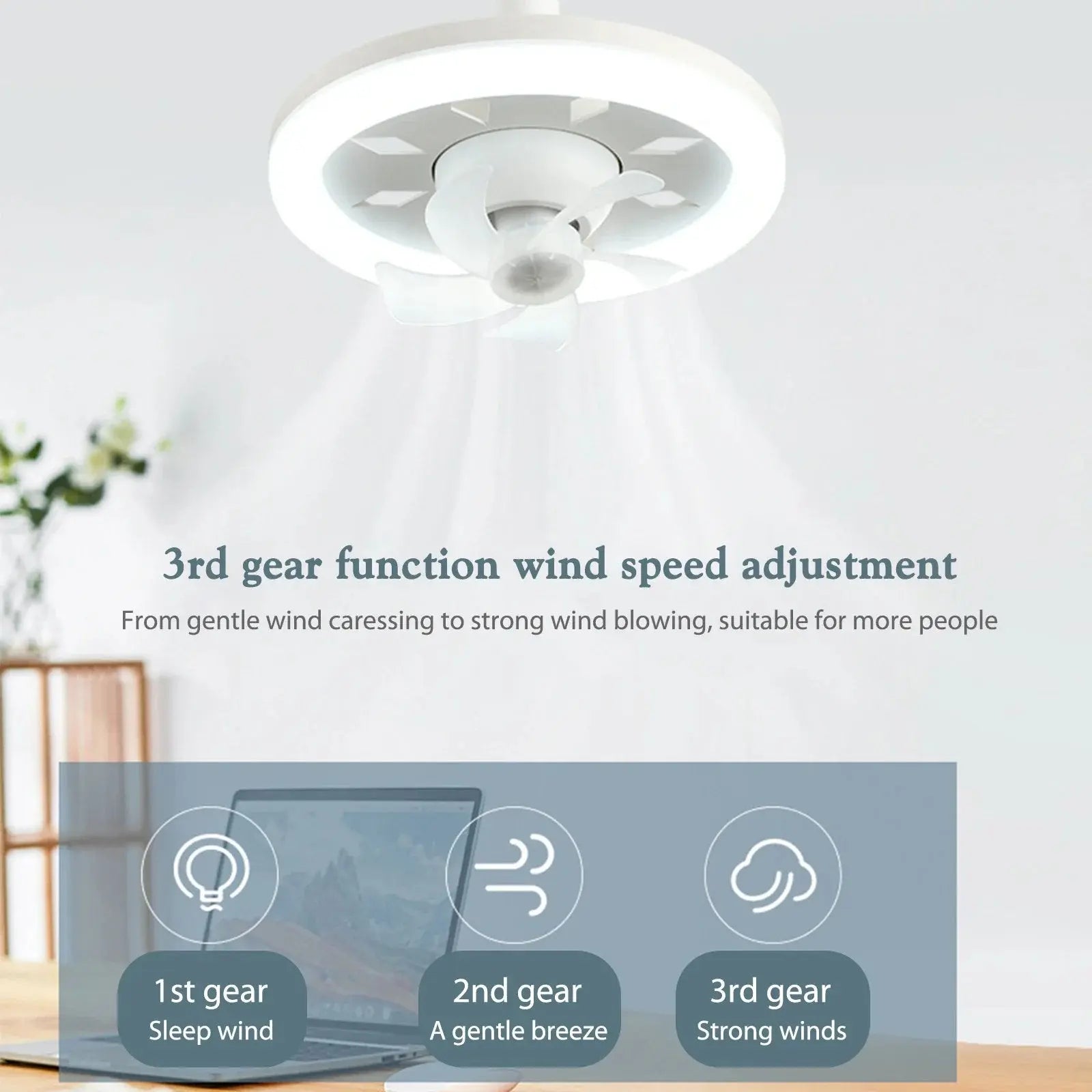 LED-Deckenventilator mit Fernbedienung – Leise & Stilvolle Kühlung Mivoza Deutschland