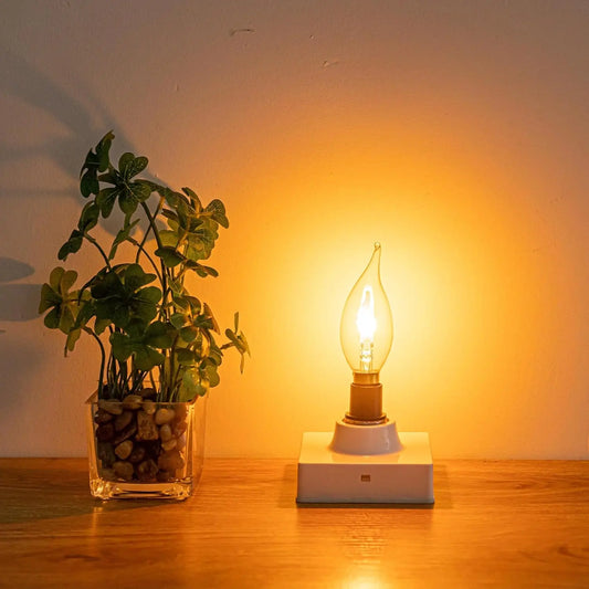LED Flackerlicht Birne — Gemütliche Beleuchtung für Flur & Eingang 2er-Set Mivoza Deutschland