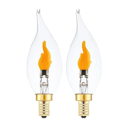 LED Flackerlicht Birne — Gemütliche Beleuchtung für Flur & Eingang 2er-Set Mivoza Deutschland