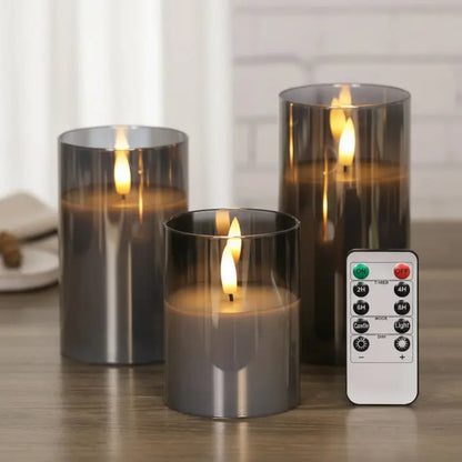 LED-Kerzen Set mit Fernbedienung (3er-Set) Mivoza Deutschland