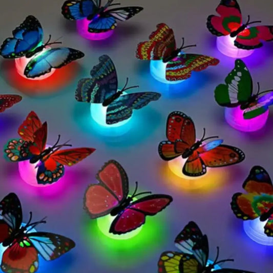 LED Leuchtende Schmetterling Wandaufkleber (12 Stück) Mivoza Deutschland