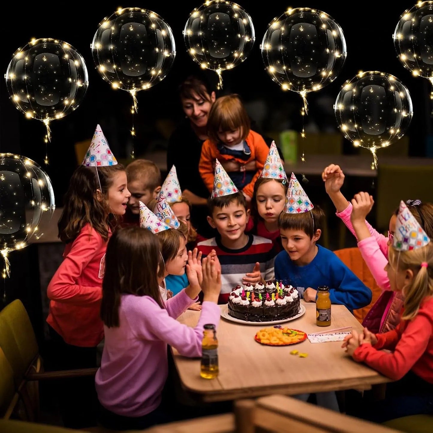 LED-Luftballons mit warmweißem Licht – Elegante Dekoration für festliche Anlässe (10 Stück) Mivoza Deutschland