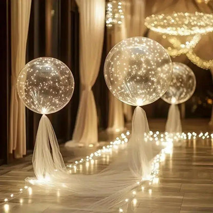 LED-Luftballons mit warmweißem Licht – Elegante Dekoration für festliche Anlässe (10 Stück) Mivoza Deutschland