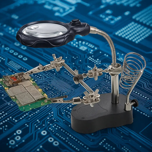LED-Lupenlötstation verstellbar – Für Platinen, Reparaturen & Schmuck Mivoza Deutschland