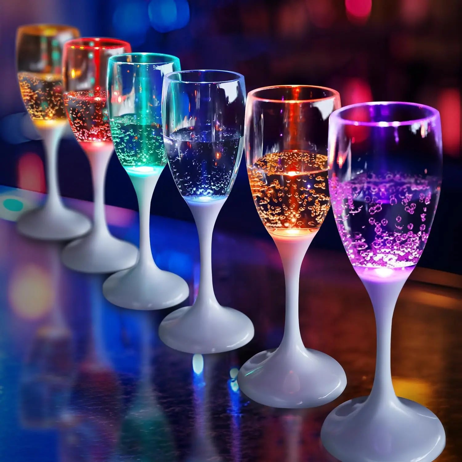 LED Party-Leuchtende Wein- & Champagnergläser Mivoza Deutschland