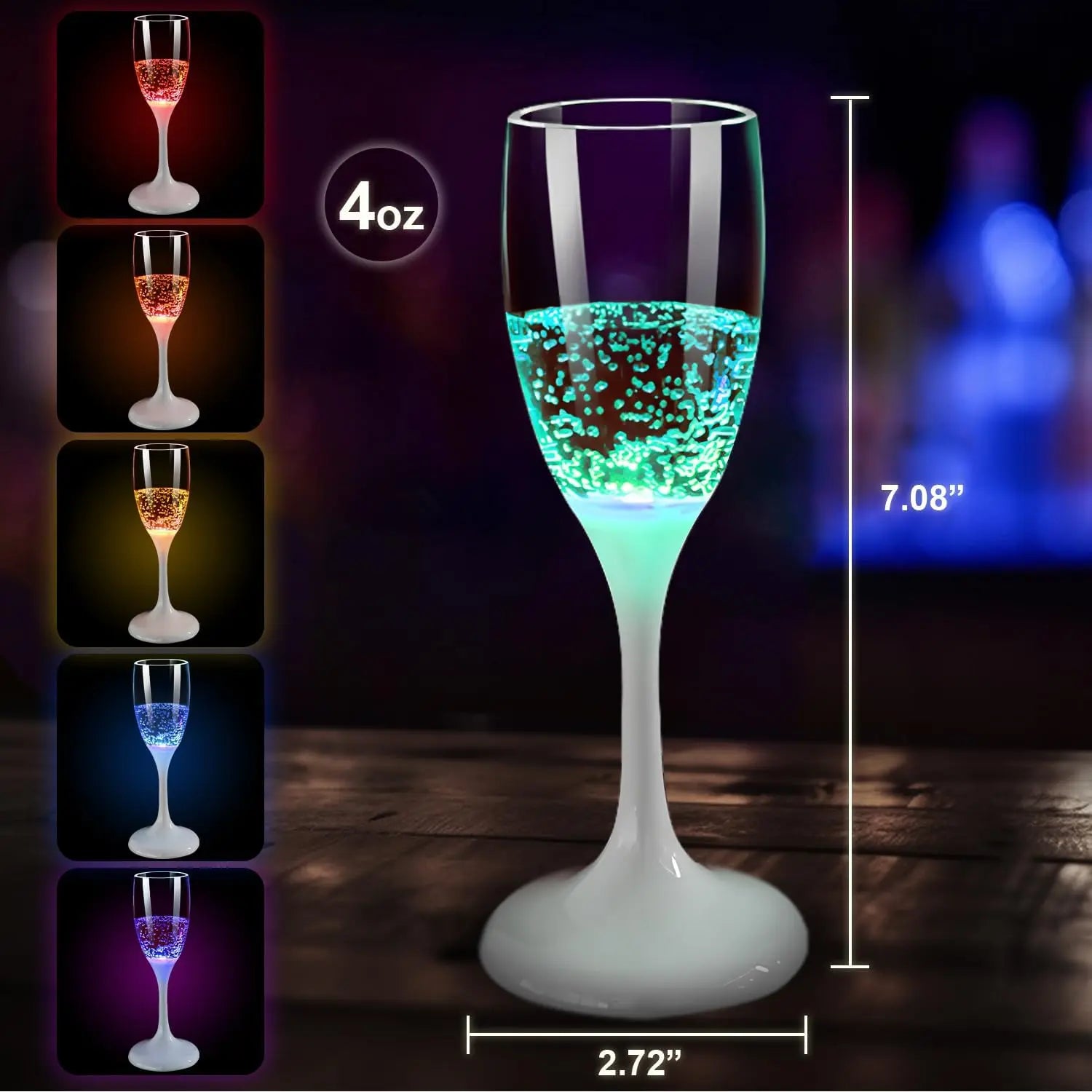 LED Party-Leuchtende Wein- & Champagnergläser Mivoza Deutschland