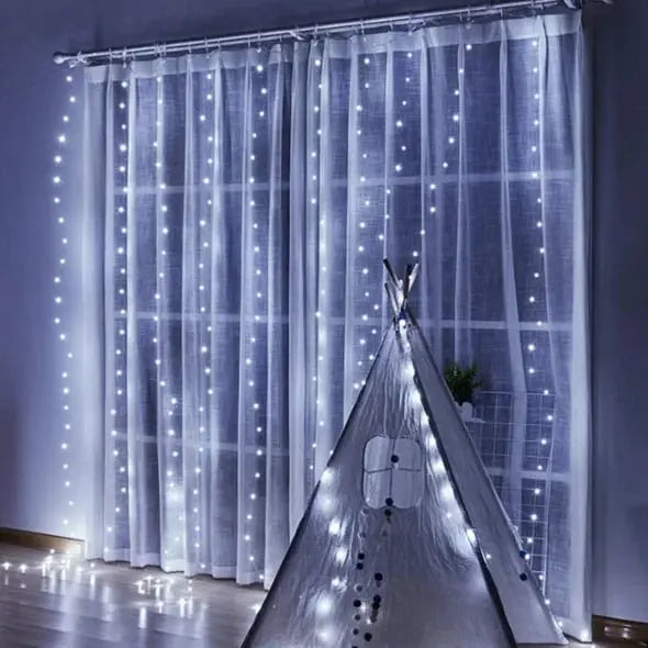 LED Regenbogen Vorhang Lichter — Farbwechsel Wasserdicht Dekoration Mivoza Deutschland
