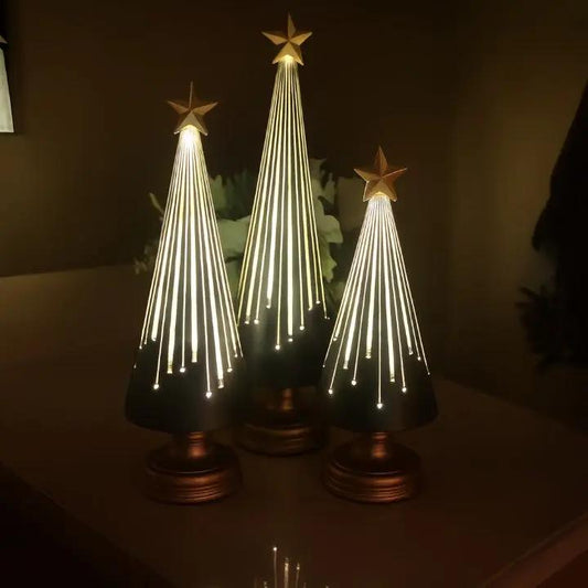 LED-Tisch-Weihnachtsbäume im 3er-Set, batteriebetrieben Mivoza Deutschland