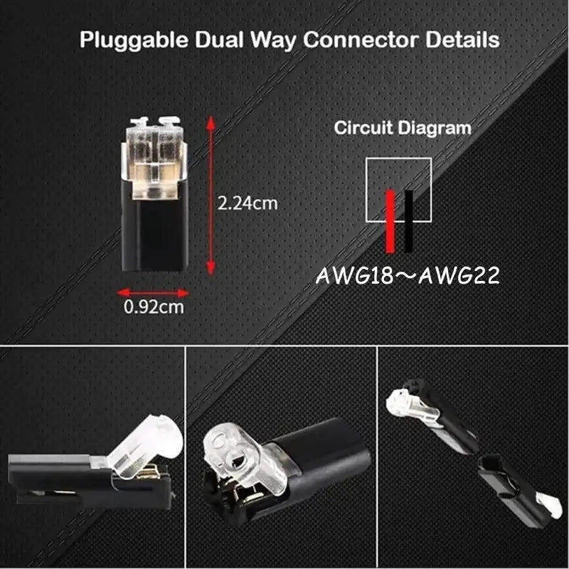 LED-Verbindungsstecker — schnelle und sichere Montage (20 Stück) Mivoza Deutschland