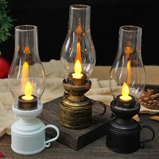 LED Vintage Petroleumlampe – Elegante Elektronische Schaukelkerze Mivoza Deutschland