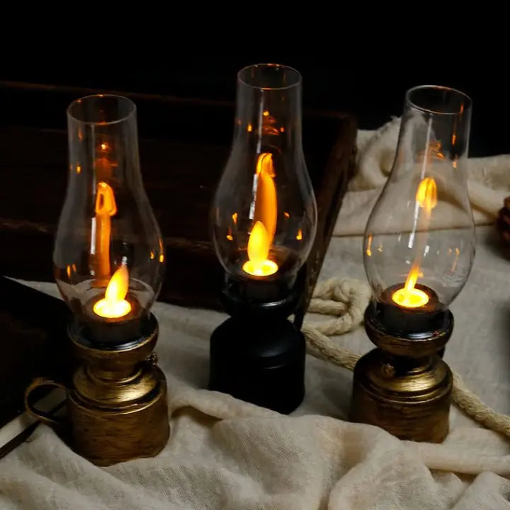 LED Vintage Petroleumlampe – Elegante Elektronische Schaukelkerze Mivoza Deutschland