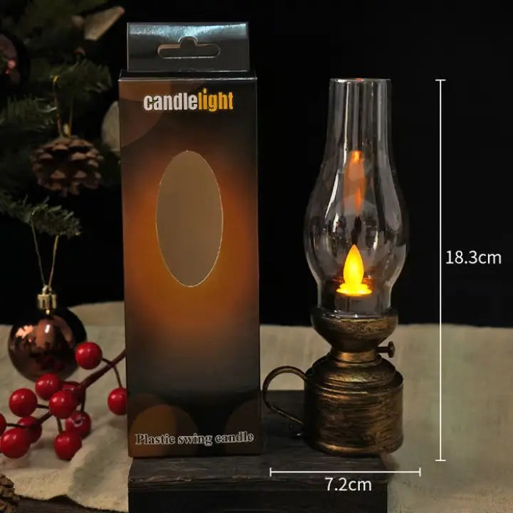 LED Vintage Petroleumlampe – Elegante Elektronische Schaukelkerze Mivoza Deutschland