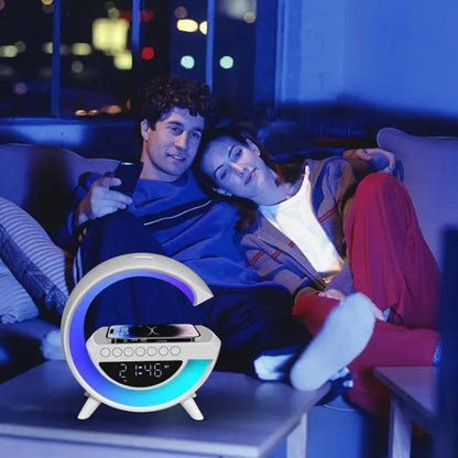 LED-Weckerlampe mit Bluetooth-Lautsprecher & kabelloser Ladefunktion Mivoza Deutschland