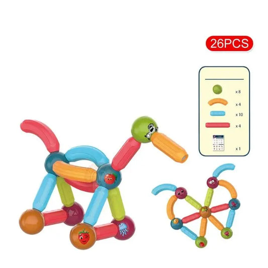 Lernspiel Magnetische Bauklötze für Kreatives Bauen und Spielen Mivoza Deutschland