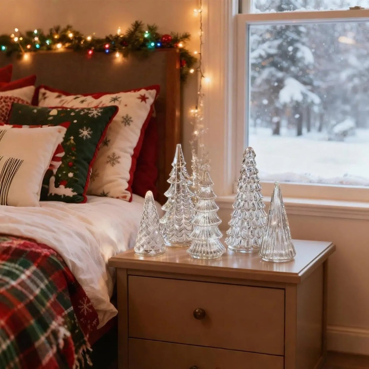 Leuchtende Quecksilber-Tannen 5er Set — Glänzender Mittelpunkt für Ihr Zuhause Mivoza Deutschland