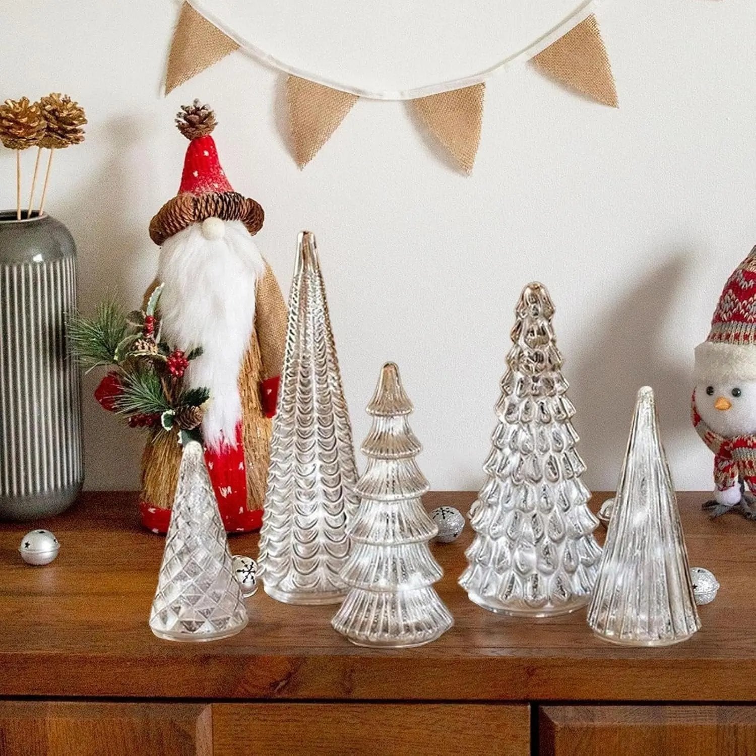 Leuchtende Quecksilber-Tannen 5er Set — Glänzender Mittelpunkt für Ihr Zuhause Mivoza Deutschland