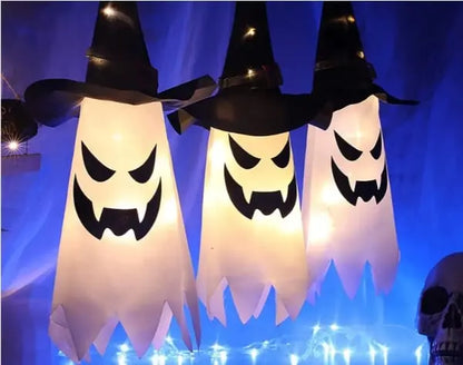 Leuchtender Hexenhut – LED-Halloween-Dekoration für den Außenbereich mit blinkenden Modi Mivoza Deutschland