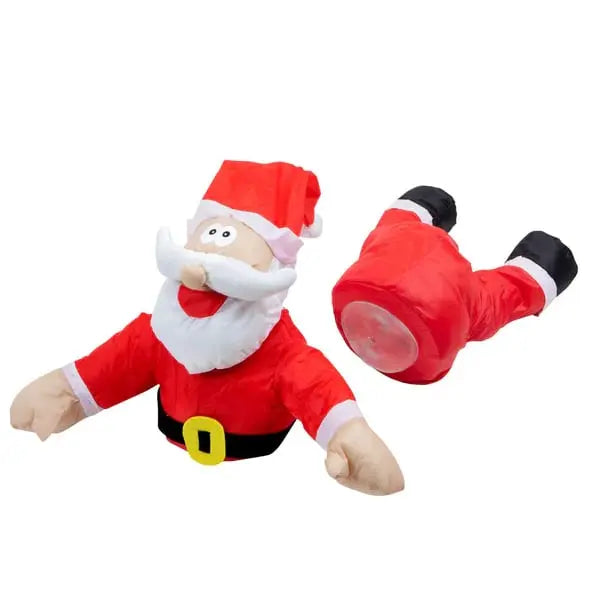 Lustige Santa-Crash-Fensterdeko — Für Haus & Büro zur Weihnachtszeit Mivoza Deutschland