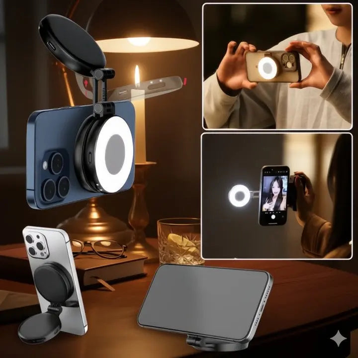 Machen Sie überall makellose Selfies: Tragbares Clip-On-Ringlicht für wunderschöne Fotos Mivoza Deutschland