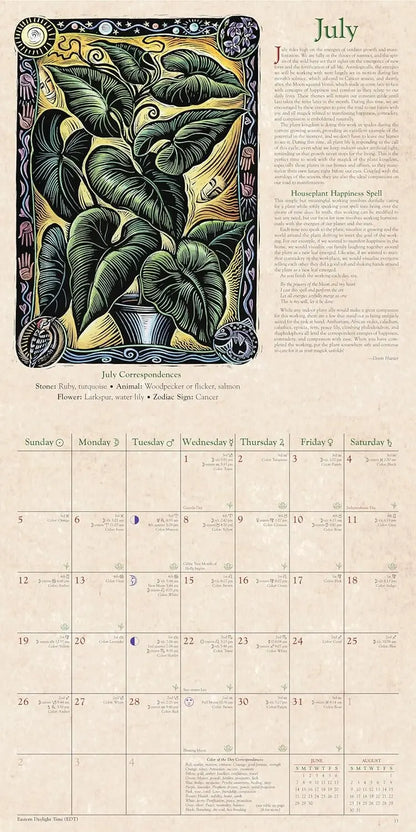Magischer Hexenkalender 2026 — Astrologie & Führung durchs Jahr Mivoza Deutschland
