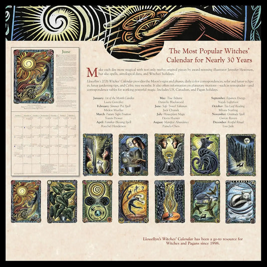 Magischer Hexenkalender 2026 — Astrologie & Führung durchs Jahr Mivoza Deutschland