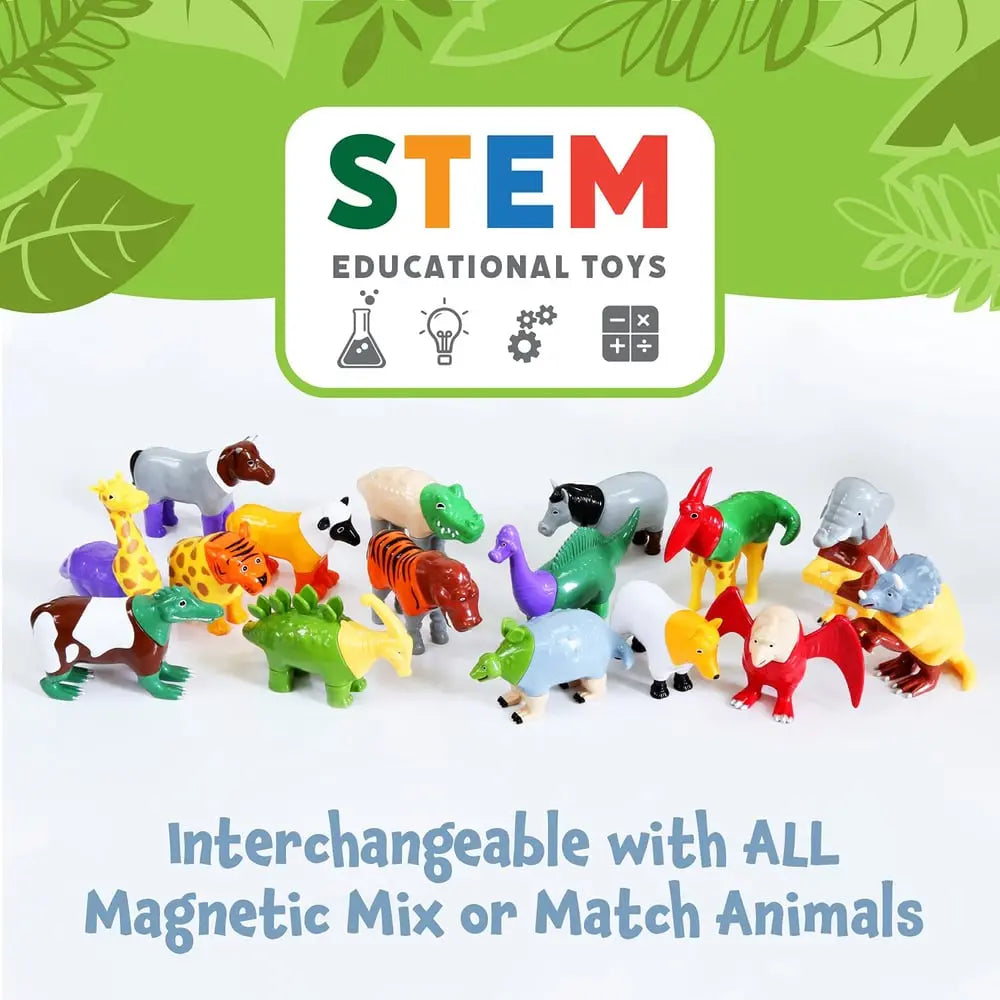 Magnetische Bausteine — Kreatives STEM-Spielzeug mit Dinosaurier-Motiven Mivoza Deutschland