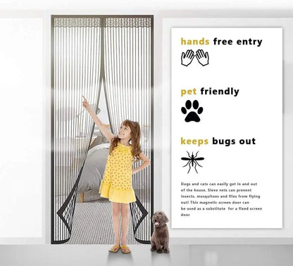 Magnetische Fliegengittertür — Freihändiger Insektenschutz mit einfacher Montage Mivoza Deutschland