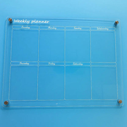 Magnetischer Acryl-Kalender — Transparenter Planer für Küche und Haushalt Mivoza Deutschland