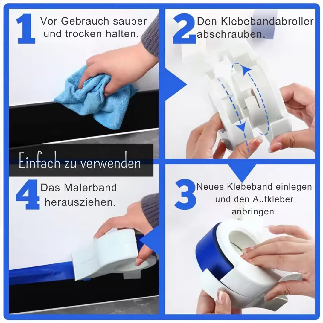 Maler-Klebeband-Applikator – Saubere Farblinien in Sekunden! Mivoza Deutschland