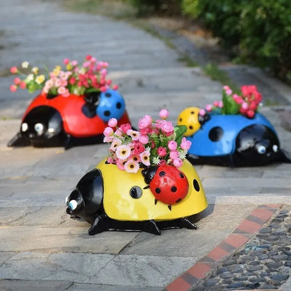 Marienkäfer Blumentopf – Wetterfeste Gartendeko aus Harz Mivoza Deutschland