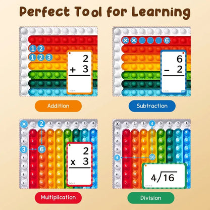 Mathe-Fidget-Spiel – Interaktive Lernkarten mit Pop-It-Funktion! Mivoza Deutschland
