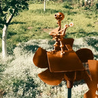 Metall-Windrad „Rockband“ – Bewegte Gartendeko mit Charakter Mivoza Deutschland