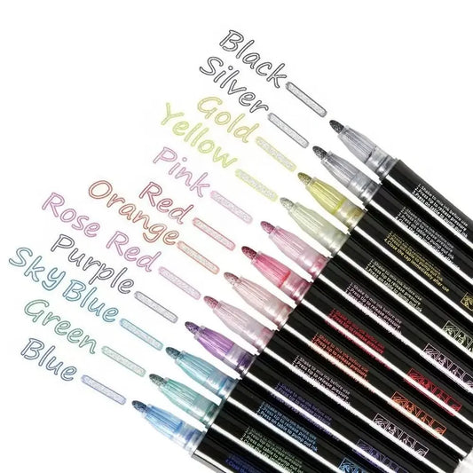 Metallic-Marker Set – Kreative Effekte auf jedem Untergrund Mivoza Deutschland
