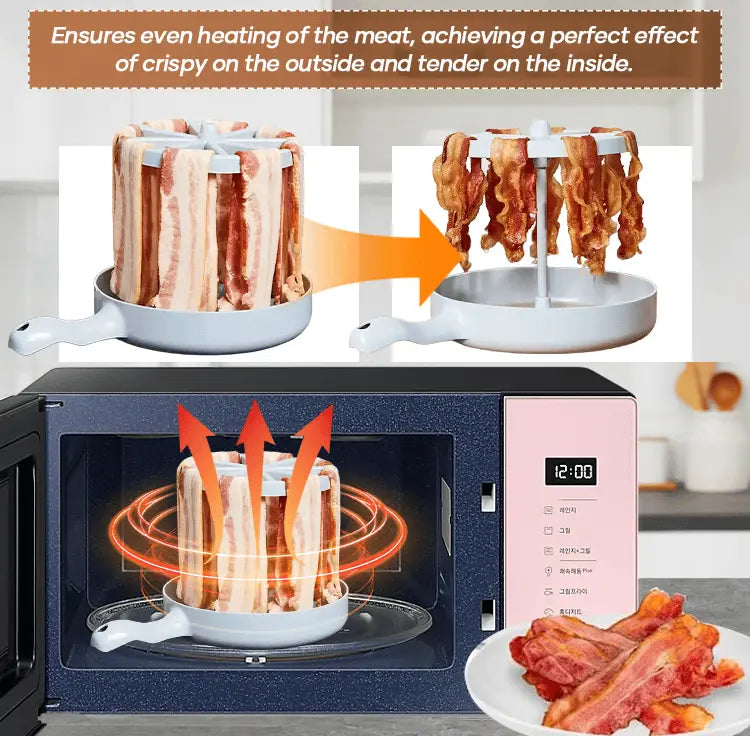 Mikrowellen-Baconschale für schnelles und gesundes Kochen Mivoza Deutschland