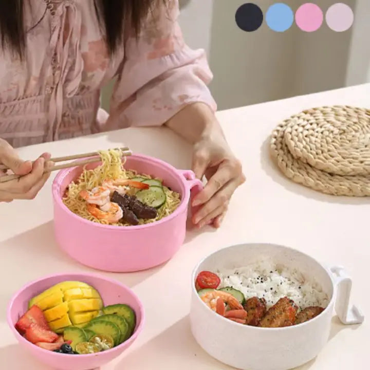 Mikrowellen-Ramen-Schüssel mit Sieb für einfaches Kochen Mivoza Deutschland