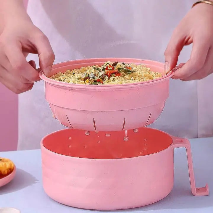 Mikrowellen-Ramen-Schüssel mit Sieb für einfaches Kochen Mivoza Deutschland