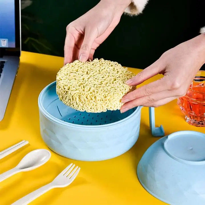 Mikrowellen-Ramen-Schüssel mit Sieb für einfaches Kochen Mivoza Deutschland